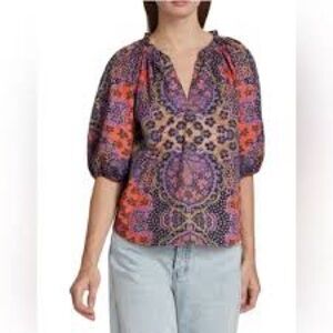 Xirena Jules  top puff sleeve